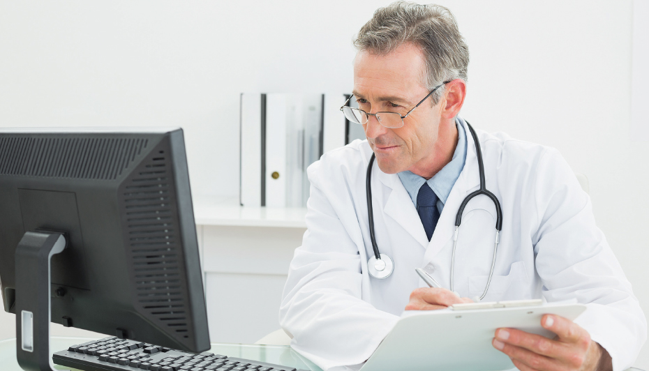 Doctor looking at CBR