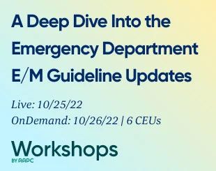 A Deep Dive Into the Emergency Department E/M Guideline Updates